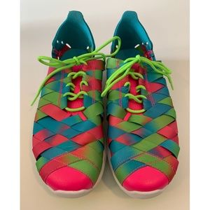 Nike Juvenate Woven Premium Sz 7.5 Blue/Pink